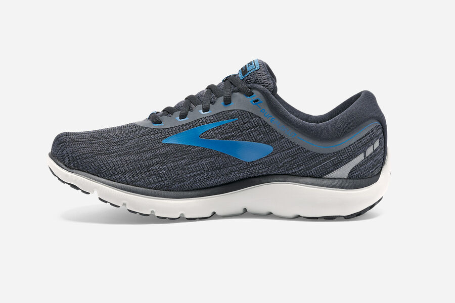 Brooks Israel Pureflow 7 Road Running Shoes Mens - Black/Blue - MZF-721389